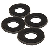 4kom - Podloške Black Label Leather Washers