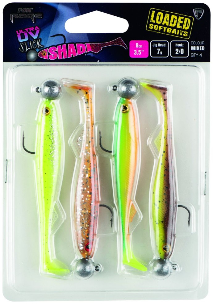 4kom - Set Mamaca Rage Slick Shad UV Loaded Head 11cm 10g