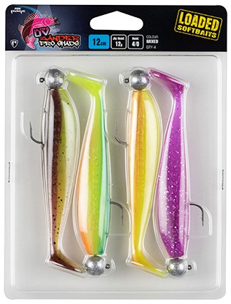 4kom - Set Mamaca Rage Zander Pro Shad Loaded Lure Pack 12cm 12gr