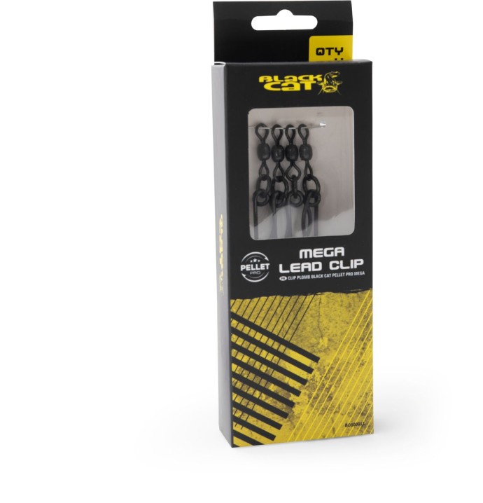 4kom - Sigurnosne kopče za olovo Black Cat Pellet Pro Mega Lead Clip