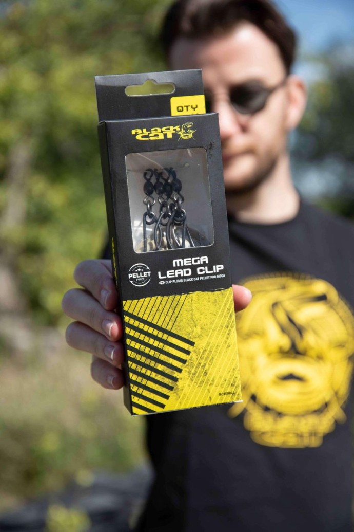 4kom - Sigurnosne kopče za olovo Black Cat Pellet Pro Mega Lead Clip
