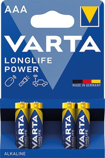 4ks - Baterie Varta Longlife Power AAA