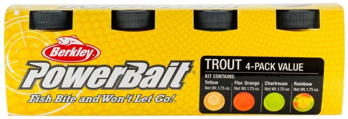 4ks - Cesto Berkley PowerBait Trout Bait Assortment 4 Pack