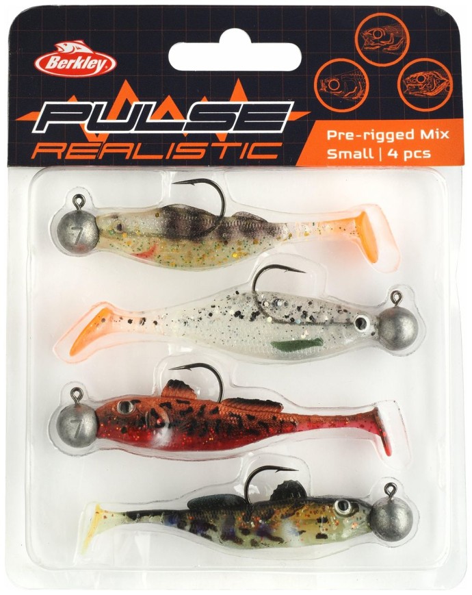4ks - Gumová Nástraha Berkley Pulse Realistic Prerigged Mix Assorted