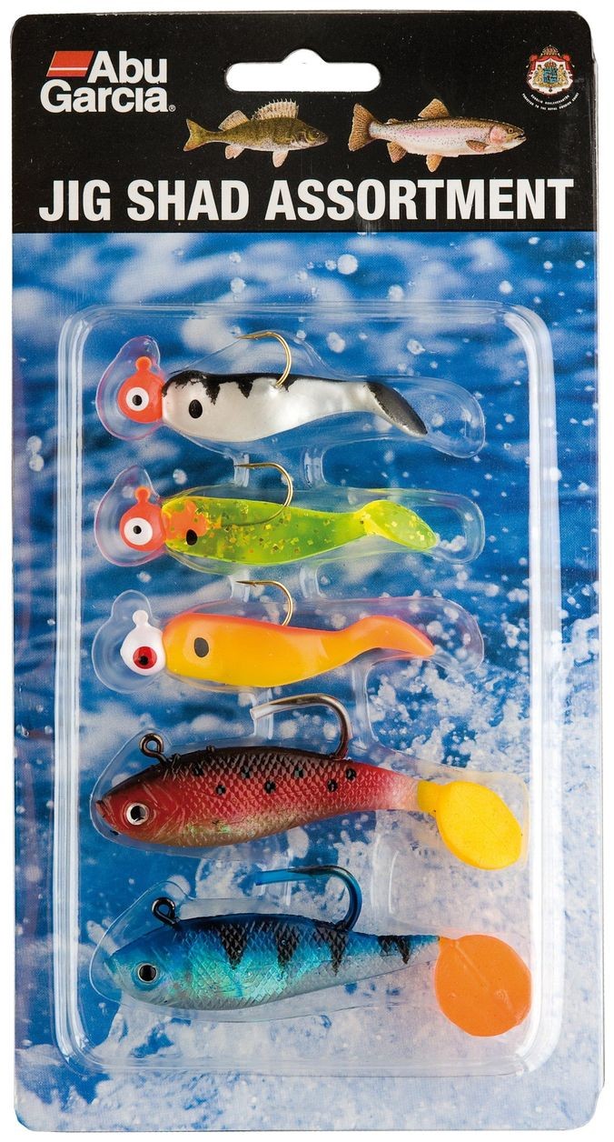 5 kom - Set mamaca Abu Garcia Jig Shad Asortiman