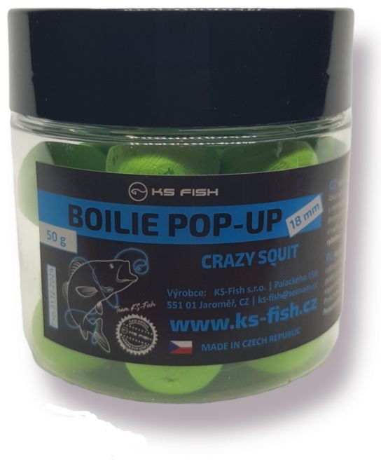 50gr Plovući Boilie KS Fish Pop-Ups 18mm