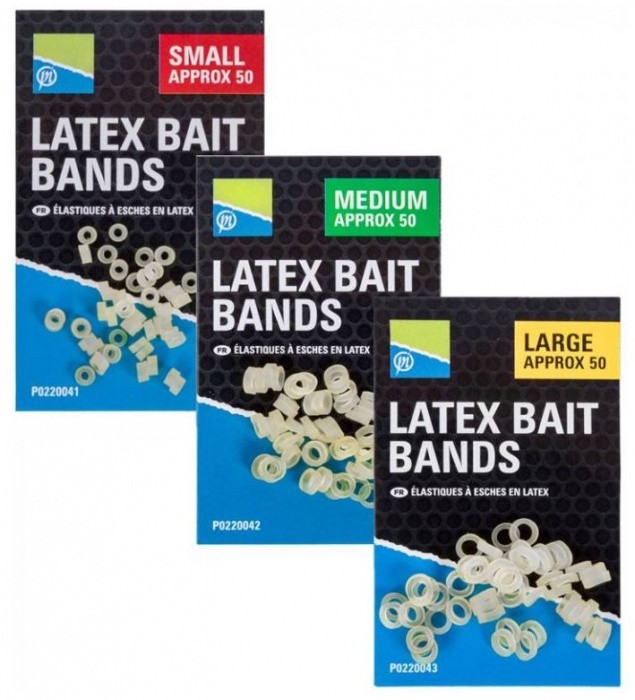 50kom - Gumeni Prstenovi Preston Latex Bait Bands