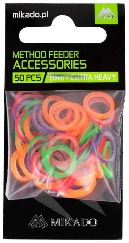 50kom Silikonske Gumice Za Pelete Mikado Heavy 3mm Mix