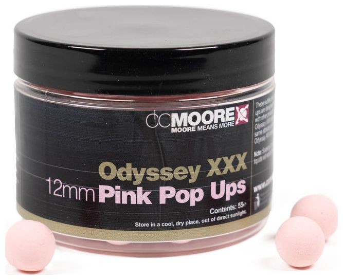 55kom - Plovuće Boilies CCMoore Odyssey XXX Pink Pop Ups 12mm