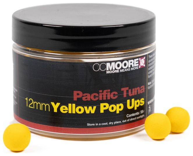 55ks - Plovajući Boilie CCMoore Pacific Tuna Pop Ups 12mm Žuta
