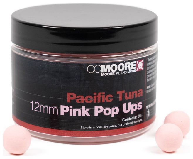 55ks - Plutajući Boilie CCMoore Pacific Tuna Pop Ups 12mm Ružičasta