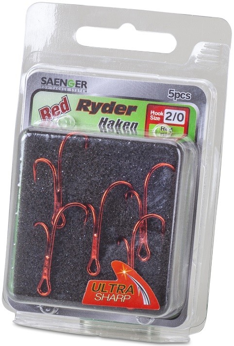 5kom - Dvostruka udica Saenger Ryder crvena
