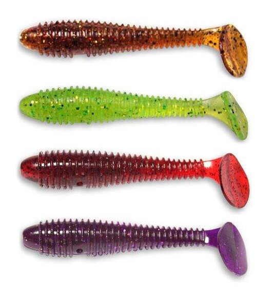 5kom - Gumeni Mamac Crazy Fish Vibro Fat 7,1cm 3,4gr