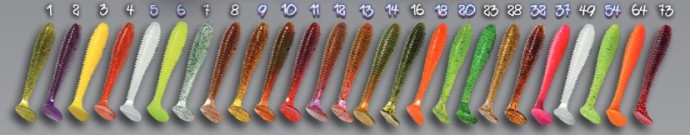 5kom - Gumeni Mamac Crazy Fish Vibro Fat 7,1cm 3,4gr