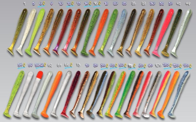 5kom - Gumeni Mamac Crazy Fish Vibro Worm Floating 8,5cm 3,25gr