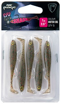 5kom - Gumeni Mamac Rage Ultra UV Slick Shad Single Colour Packs 7cm