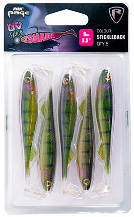 5kom - Gumeni Mamac Rage Ultra UV Slick Shad Single Colour Packs 9cm