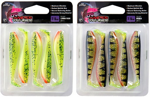 5kom - Gumeni Mamac Rage Ultra UV Zander Pro Shad Single Colour Packs 12cm