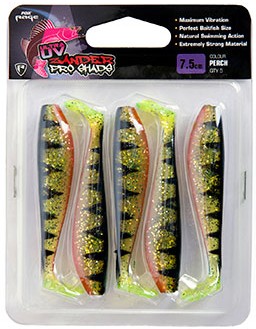 5kom - Gumeni Mamac Rage Ultra UV Zander Pro Shad Single Colour Packs 12cm