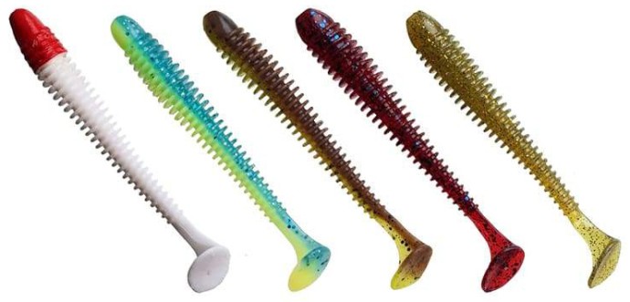 5kom - Gumova Mamac Crazy Fish Vibro Worm 10cm
