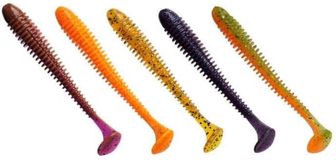 5kom - Gumova Mamac Crazy Fish Vibro Worm 10cm