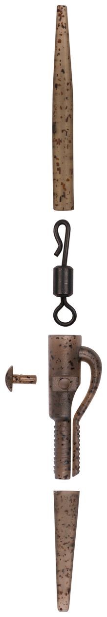 5kom - Set kopči Avid Carp Outline FleckTone Pinned QC Lead Clip Kit