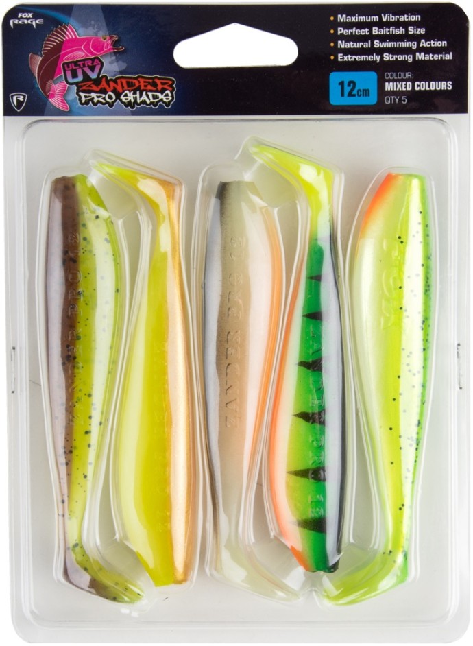 5kom - Set Mamaca Rage Zander Pro Shad Mixed Color Pack