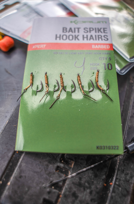 5kom - Udica Korum Bait Spike Hook Hairs Barbed
