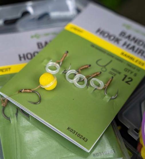 5kom - Udica s gumicom Korum Banded Hook Hairs Barbless