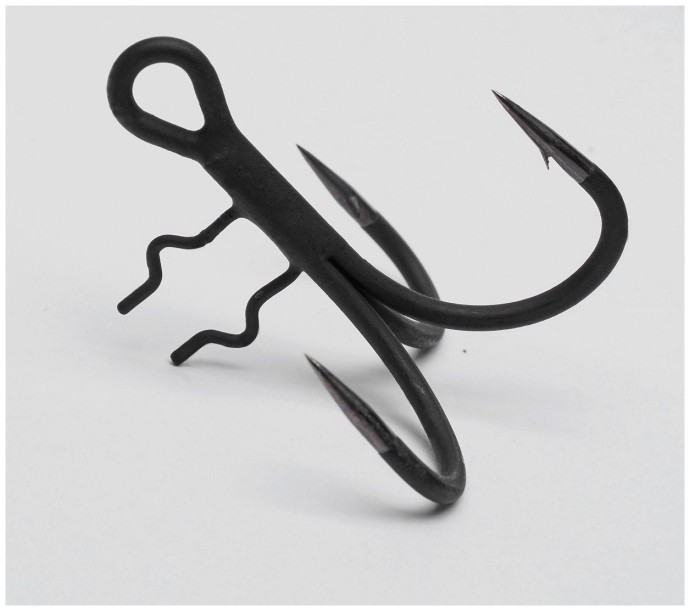 5ks - Jednoháček MADCAT A-Static Shad Hook 6X Black