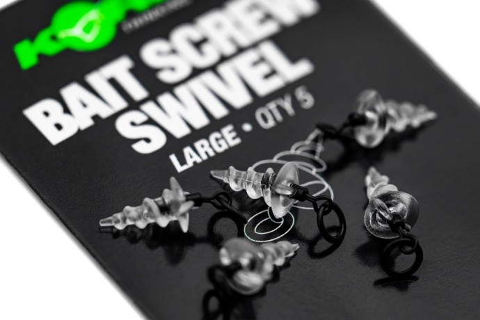 5ks - Obratlík S Vrutem Korda Micro Ring Swivel Bait Screw Medium