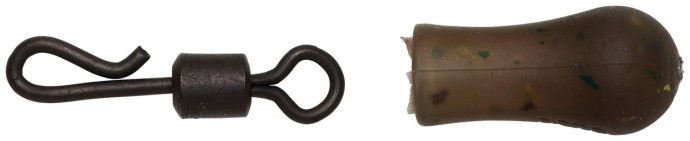 5ks - Rýchlovýmenná Korálka s Obratlíkom DAM Detek QC Swivel Bead Size 8