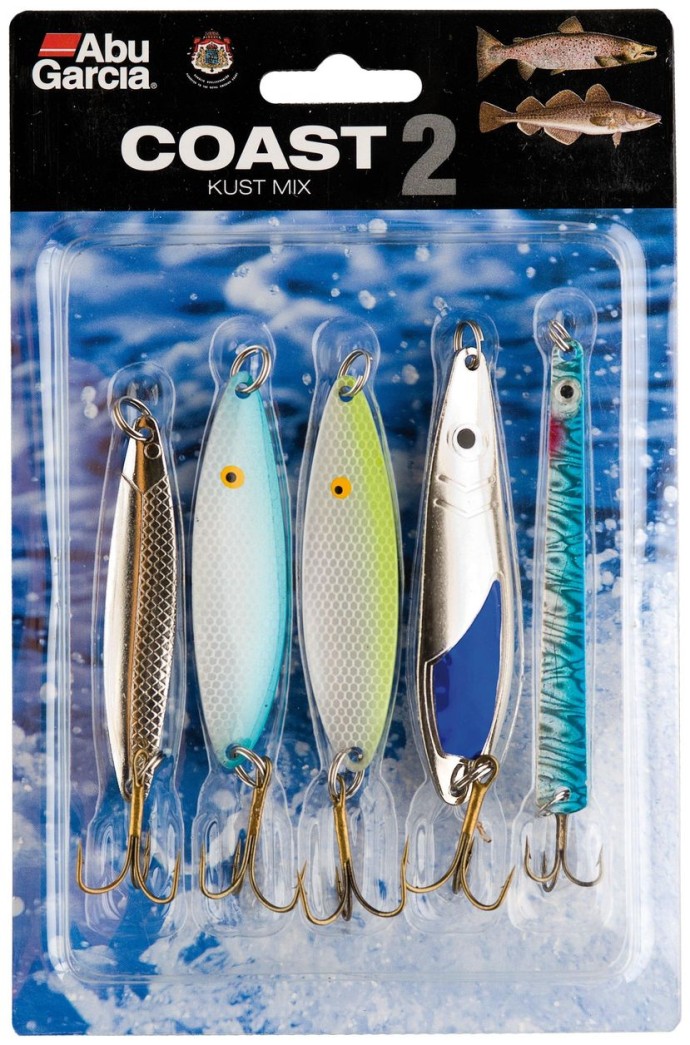 5ks - Sada nástrah Abu Garcia Coast Mix 2 Assorted 145g