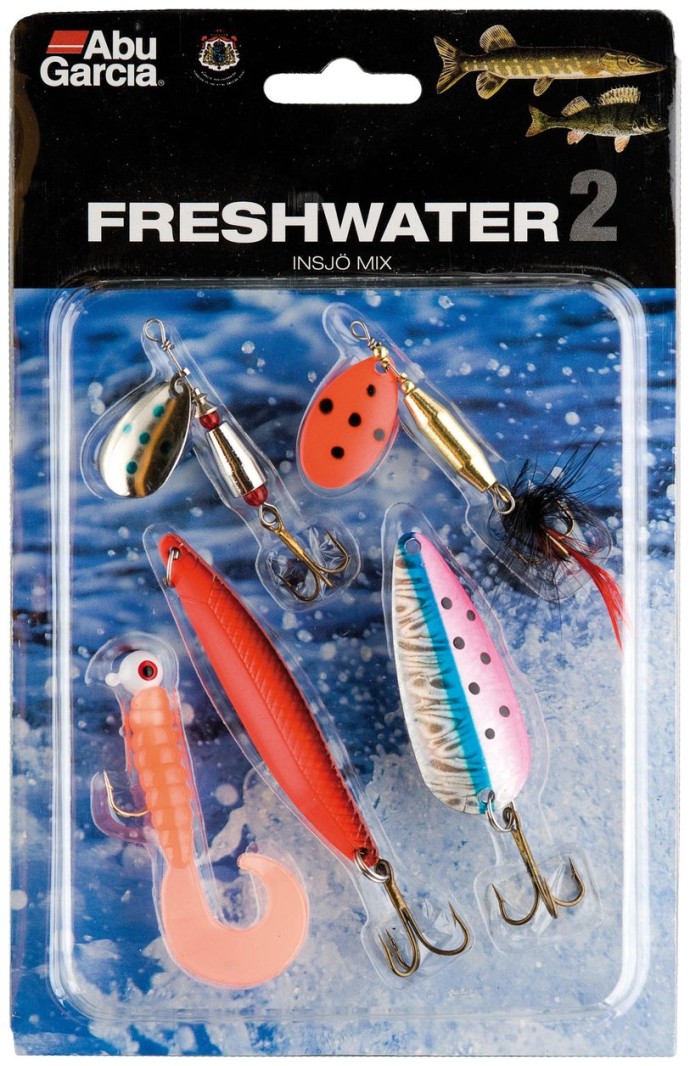 5ks - Sada nástrah Abu Garcia Freshwater Mix 2 Assorted