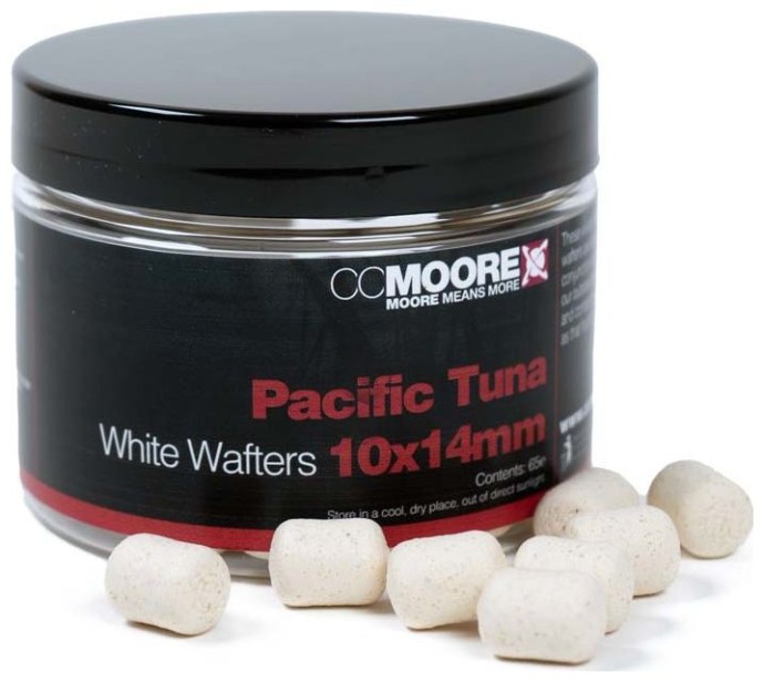 65kom - Dumbells CCMoore Pacific Tuna White Wafters 10x14mm