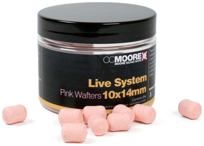 65ks - Dumbelli CCMoore Live System Pink Wafters 10x14mm