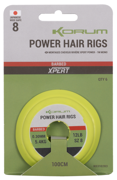 6kom - Gotovi Predvezi Korum Power Hair Rigs 1m