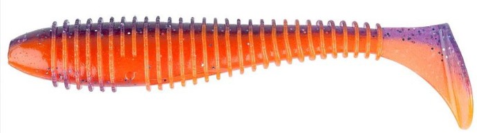 6kom - Gumeni Mamac Keitech FAT Swing Impact 3,8" 9,6cm 8,5gr