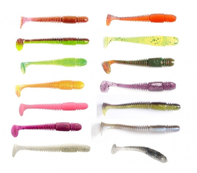 6kom - Gumeni Mamac Lucky John Tioga 8,6cm