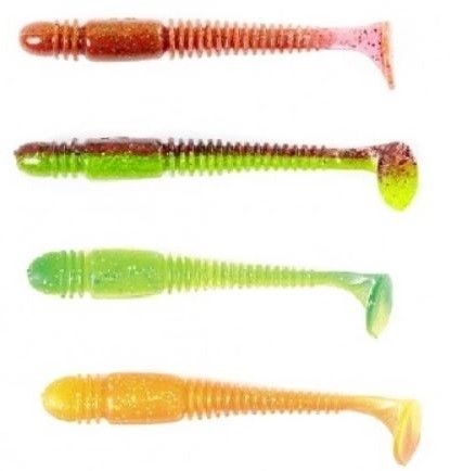 6kom - Gumeni Mamac Lucky John Tioga 8,6cm