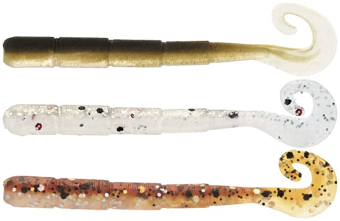 6kom - Gumeni Mamac Westin Ned Worm Curltail 5cm 0,5g