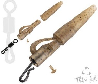 6kom - Isječci Zfish Lead Clip Set & Tail Rubber + QC