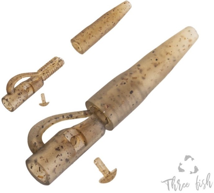 6kom - Sigurnosne kopče Zfish Lead Clip & Tail Rubber