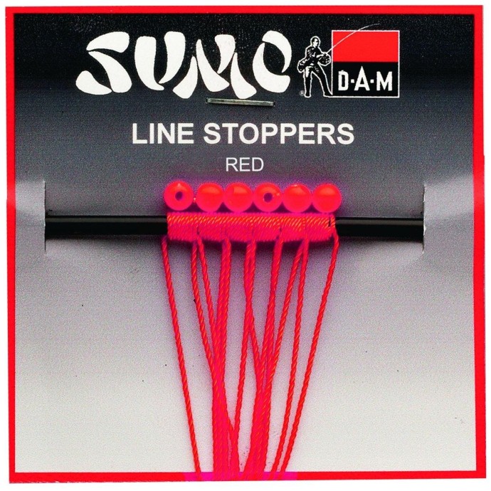6kom - Stoper DAM Sumo Line Stopper Red 0.4x4mm