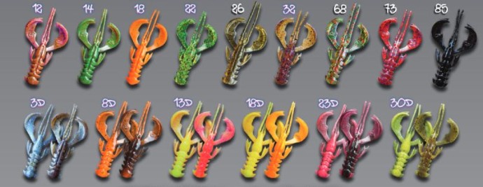 7kom - Gumeni Mamac Crazy Fish Nimble 6,5cm 2,3gr