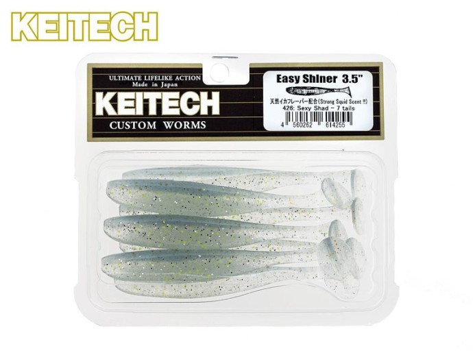 7kom - Gumeni Mamac Keitech Easy Shiner 3,5" 8,9cm 3,9gr