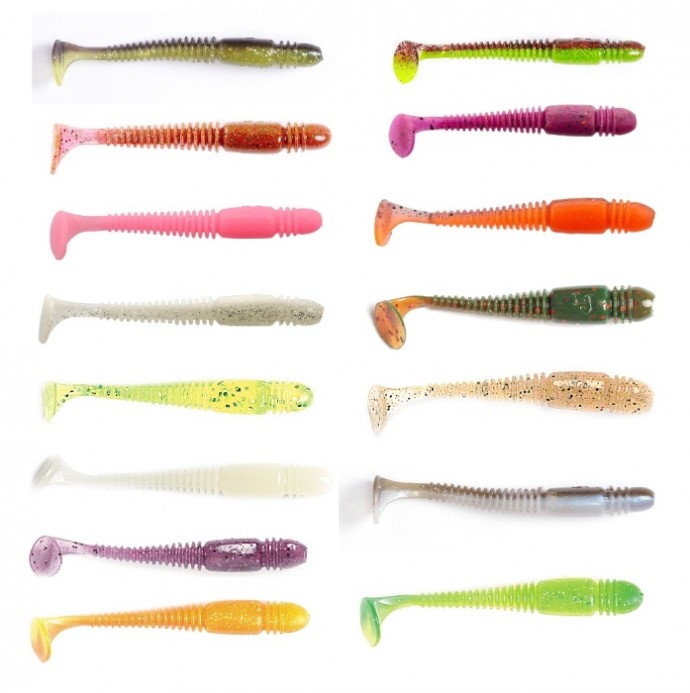 7kom - Gumeni Mamac Lucky John Pro Tioga 7,4cm