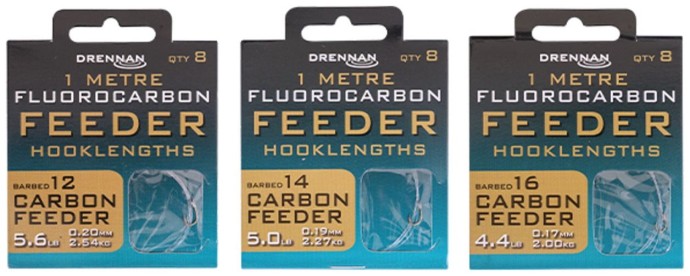8kom - Gotovi Predvez Drennan Fluorocarbon Carbon Feeder