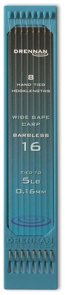 8kom - Gotovi Predvez Drennan Wide Gape Carp Barbless