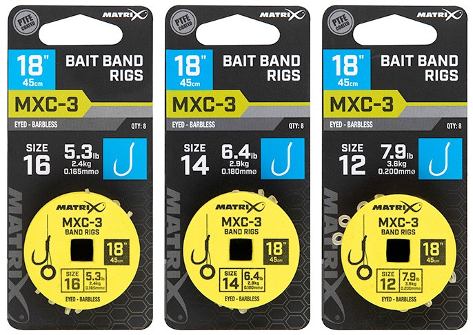 8kom - Gotovi Predvez Matrix MXC-3 18” Bait Band Rigs